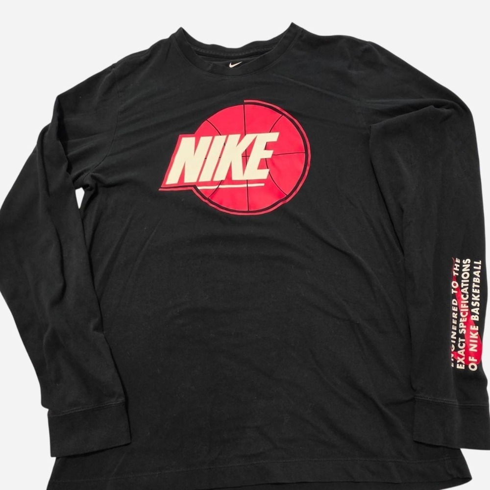 Nike Basketball black long sleeve graphic tee